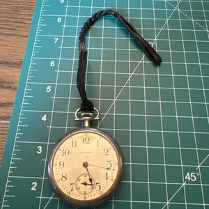 1900s Waltham Vanguard Railroad Pocket Watch Runs - Picture 1 of 5