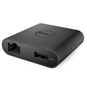 Dell Adapter-USB-C to HDMI/VGA/Ethernet/USB 3.0 (DA200) - Black - NEW - Picture 1 of 5