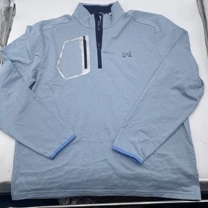 RLX Ralph Lauren Herren Blau 1/4 Zip Golf Pullover Oberteil XL Golf Performance LNC - Bild 1 von 16