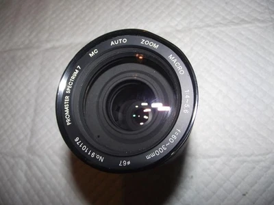 PROMASTER SPECTRUM 7, 60-300MM F4.0-5.6 MACRO ZOOM LENS FOR MINOLTA MD MOUNT - Image 1 of 3