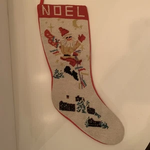 Chimenea de esquí vintage de Papá Noel o elfo MEDIAS PUNTIAGUDAS Noel - Imagen 1 de 5