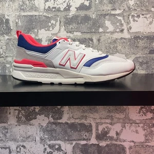 New Balance 997H Uomo Bianco Rosa Blu CM997HAJ Taglia 10 - Foto 1 di 6