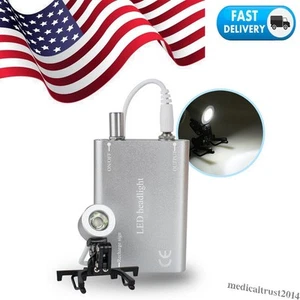 Portable Silver Head Light Lamp for Dental Surgery 1W USA For Surgical - Picture 1 of 6