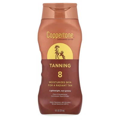 Loción bronceadora, protectora solar, FPS 8, 8 fl oz (237 ml) Foto 1 de 2