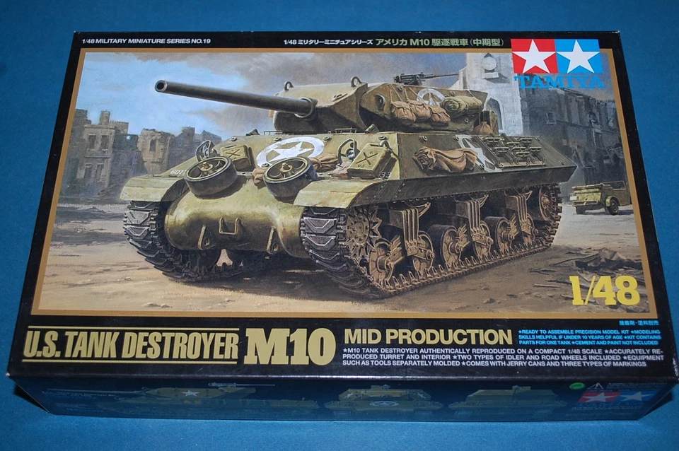 Tamiya 32519 - US Tank Destroyer M10 Mid Production  scala 1/48 - Immagine 1 di 1
