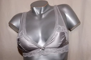 LISE CHARMEL Bralette BH SPLENDEUR SOIE mit Seide silber grau 36 70B NEU - Bild 1 von 3