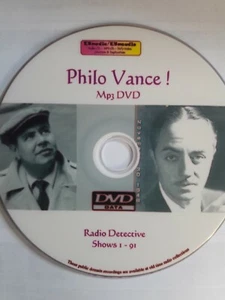 Philo Vance Old Time Detective Radio shows - 91 shows - Mp3 DVD - Picture 1 of 1