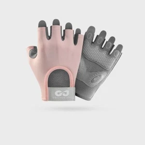 Half Finger Cycling Gloves Non-slip Workout Gloves Women Men - Picture 1 of 17
