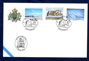 SAN MARINO 2008 International Year of the Poles IN ENVELOPE FIRST DAY - Picture 1 of 1