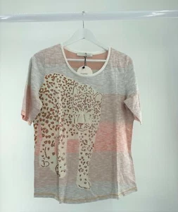 OUI Leopard Women's Organic T-Shirt UK 10 - Picture 1 of 1