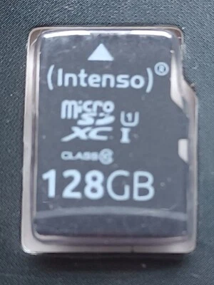 128gb Phone memory card INTENSO MicroSDXC UHS-I Premium (Fast) *SEALED* NEW - Image 1 of 3