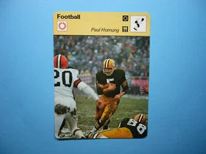 1977 1977/79 SPORTSCASTER NFL FOOTBALL PHOTO PAUL HORNUNG GREEN BAY PACKERS NICE - Picture 1 of 2