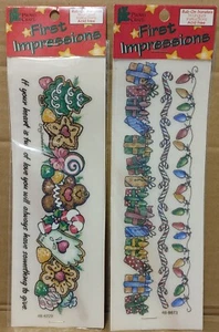 Provo Craft First Impressions 8.5" Rub-on Transfers - Christmas - Lot Of 2 - Picture 1 of 2