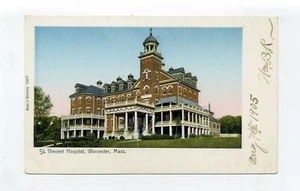 Worcester MA Mass antike Postkarte, Kupferfenster, St Vincent Hospital, 1905 - Bild 1 von 3