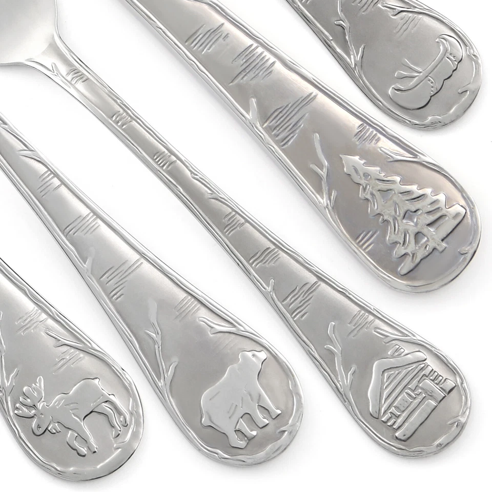 Cambridge LODGE FROSTED Frost Stainless PLAIN BACK Silverware CHOICE Flatware - Image 1 of 1