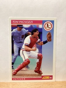 Score 1992 Baseball Card: Tom Pagnozzi, St. Louis Cardinals - Card #136 - Picture 1 of 2