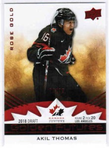 2020 UD TEAM CANADA JUNIORS GOLDEN FUTURES ROSE GOLD CARDS GF-X U-Pick From List