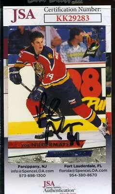 Rob Niedermayer JSA Coa Hand Signed 1993 Fleer Ultra Rookie Autograph - Image 1 of 2