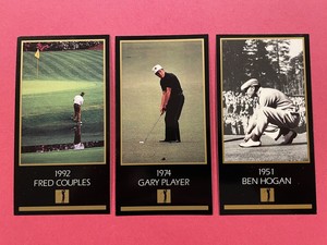 1993 Grand Slam Ventures Masters Golf Cards Fred Couples Gary Player Ben Hogan