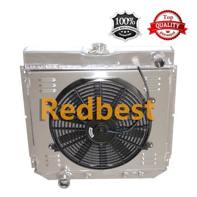 3Row Aluminum Radiator+Shroud+Fan For 1970-1977 1975 76 Ford Maverick Base #339 Foto 1 de 4