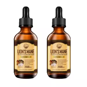Lions Mane Mushroom Extract Organic Non GMO Tincture Liquid Herbal Drops 2 Fl Oz - Picture 1 of 14