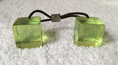 Louis Vuitton Vintage Plastic/Resin Hair Cube Tie in Translucent Green - Image 1 of 4