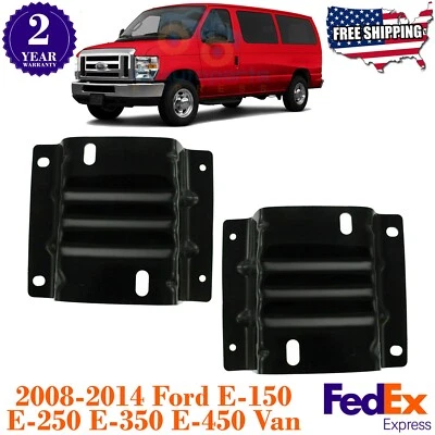 Juego de soportes de parachoques delanteros para Ford Econoline E-150 E-250 E-350 2008-2014 Foto 1 de 4