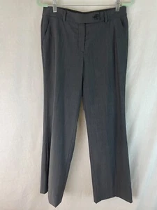 Rene Lezard Pants Trousers 40 (US 6) Gray Lightweight Wool Blend Stretch Pockets - Picture 1 of 10