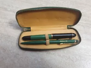 VTG 60'S RARE SET PELIKAN 120 GOLD PLATED FOUNTAIN PEN AND 50 MECHANICAL PENCIL - Picture 1 of 9