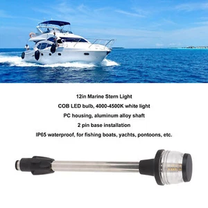 LED Stern Light IP65 Waterproof 360° Marine Anchor Pole Light for Boats Yachts - Picture 1 of 12