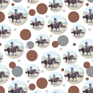 Cattle Drive Western Cowboy In the Loop Premium Gift Wrap Wrapping Paper Roll - Picture 1 of 4