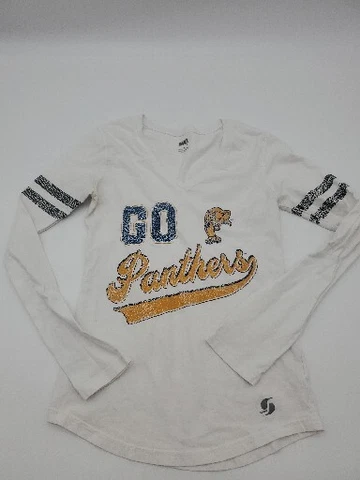 FIU Womens White Small Longsleeve  Sports Football Shirt..T82 Cover