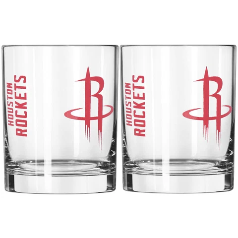 Houston Rockets 14oz. Two-Pack Rocks Glass Set Cover