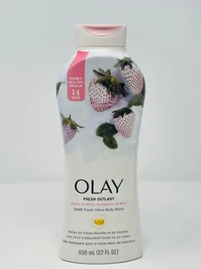 Olay Fresh Outlast White strawberry and mint body wash 22 fl oz new - Picture 1 of 2