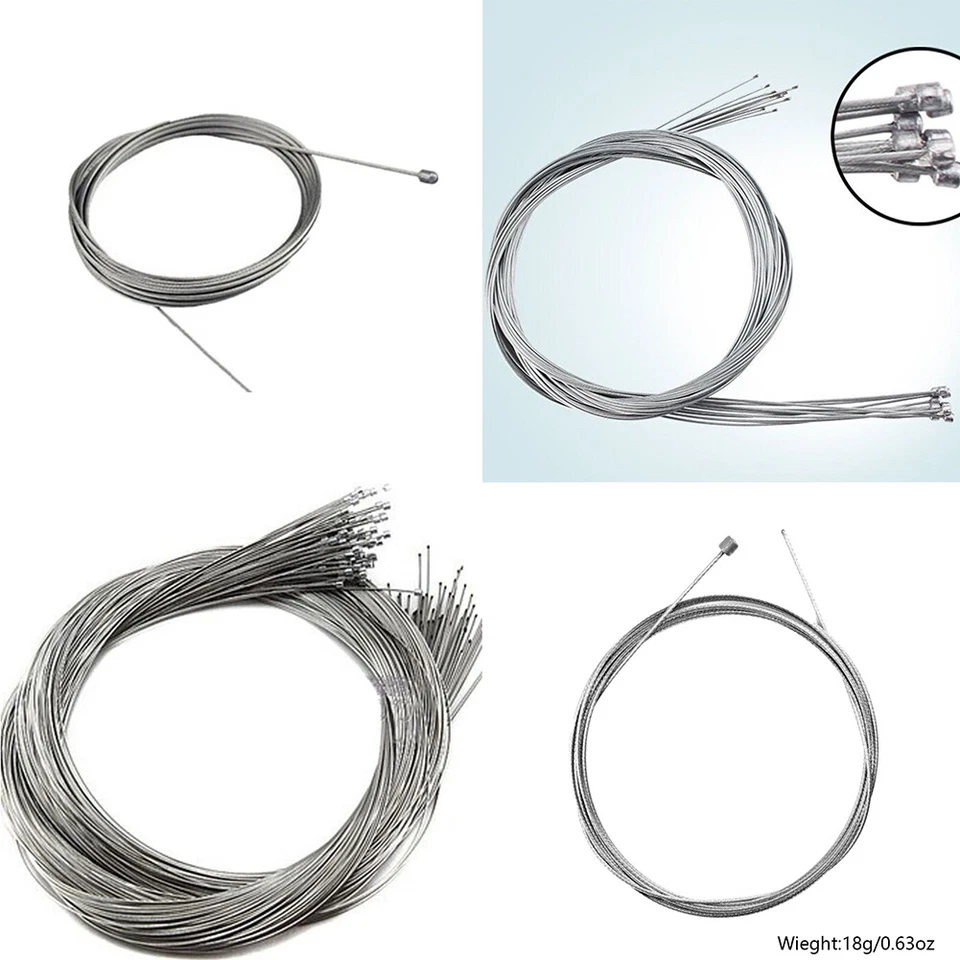 Cable de palanca de cambios de acero inoxidable pulido de EE. UU. para SRAM Shimano 2100 mm Foto 1 de 4