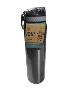 Botella de agua de acero inoxidable Ion8 de 1,2 litros antracita a prueba de fugas apertura con una mano ✅ - Imagen 1 de 4