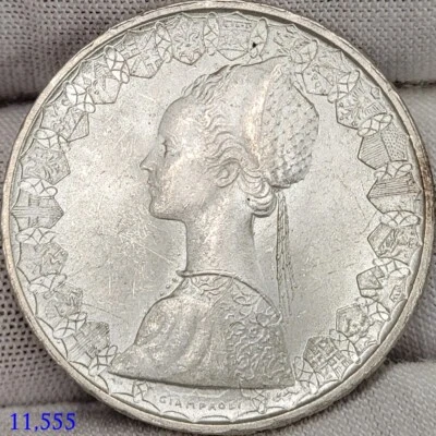 1967  Italy Silver 500 Lire  High Grade uncirculated - Image 1 of 4