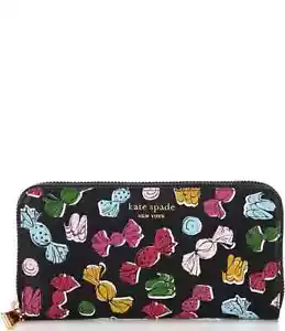 NWT Kate Spade Morgan Assorted Candies Embossed Saffiano Lthr Zip Around Wallet - Picture 1 of 6