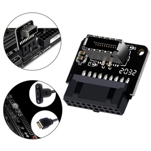 Adapter Mainboard Plug-in Port Typ-E männlich zu Typ-C weiblich für - Afbeelding 1 van 8