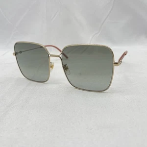 Gucci Oversize Square GG Logo Gradient Lens Sunglasses GG0443S Gold Pre-Owned - Picture 1 of 13