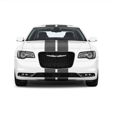Dual 10" Racing Stripes Self Healing Vinyl fits Chrysler 300 2011 to 2020 - Image 1 of 4