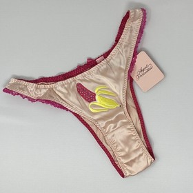 Agent Provocateur Bananarama Pink Silk Brief AP4 Large New