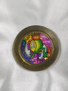 Pog Slammer reflectante de 8 bolas de latón de metal pesado de colección de los años 90 .5 pulgadas - Imagen 1 de 5