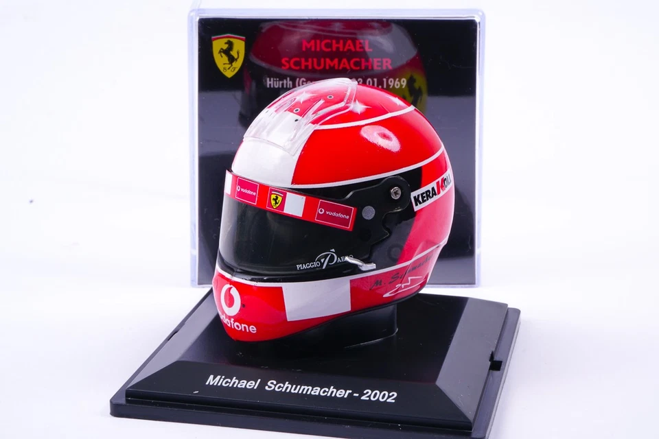 Modellino Casco Michael Schumacher Ferrari 2002 Scala 1:5 Spark Edition - Immagine 1 di 4