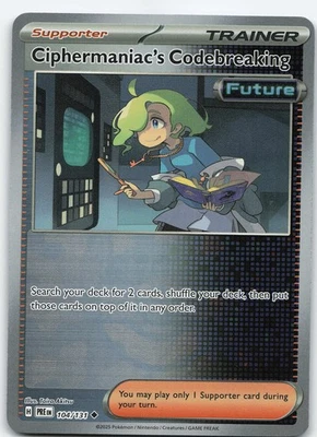 Ciphermaniac's Codebreaking Poke Ball Pattern 104/131 Prismatic Evolutions NM Po - Image 1 of 2