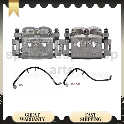 4x Pinzas de freno delanteras con mangueras para Ford E-150 4,6 L 5,4 L Foto 1 de 4