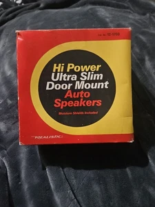 Realistic (Tandy) Hi Power Hi-Fi Ultra Slim Door Mount Auto Speakers 12-1703 - Picture 1 of 8