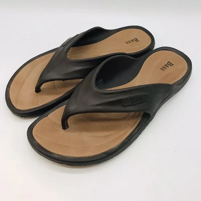 BASS Grendene Flip Flop Women's 11 Brown & Tan Beach Pool Sandal Slipper Brazil - Image 1 of 4