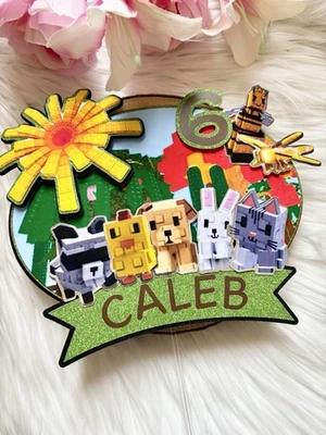 Grow A Garden Cake Topper Birthday Party Decor Name And Age