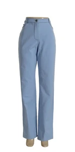 Pantalones de sarga elásticos de algodón St John Knits azul francés talla 12 nuevos con etiquetas precio de venta sugerido por el fabricante $ - Imagen 1 de 2